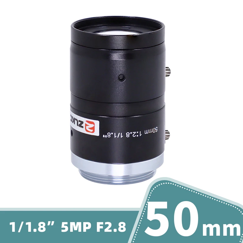 ZLKC 8mm Objektiv 5mp 1/1/1 ''fa hohe Leistung f2.5 manuelles Iris-C-Mount-Objektiv für Bild verarbeitung kameras mit fester Bre – Detail 8