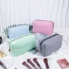 Striped Travel Storage Bag Cosmetic Case Hand-held Large-capacity Multi-purpose Trip Toiletries Pouch Stationery Organizer 3