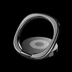Universal Ultra - Thin Rotatable Metal Phone Holder Stand with Magnetic Car Support (Black A)