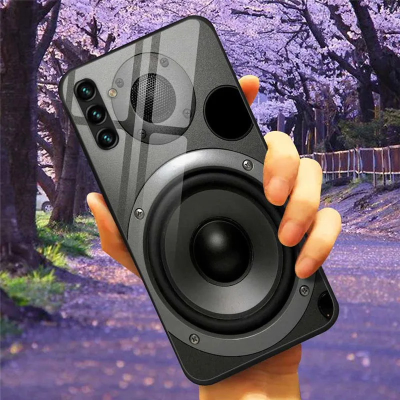 Tempered Glass Hard Cover Case for Samsung Galaxy - Space Design