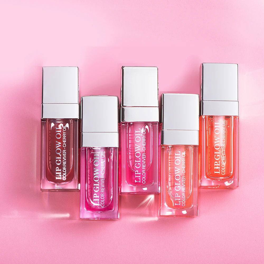 Hydrating Lip Glow Oil, Moisturizing Transparent Plumping Lip Gloss, Tinted for Lip Care and Dry Lip,Ideal Gift For Mother's Day 2