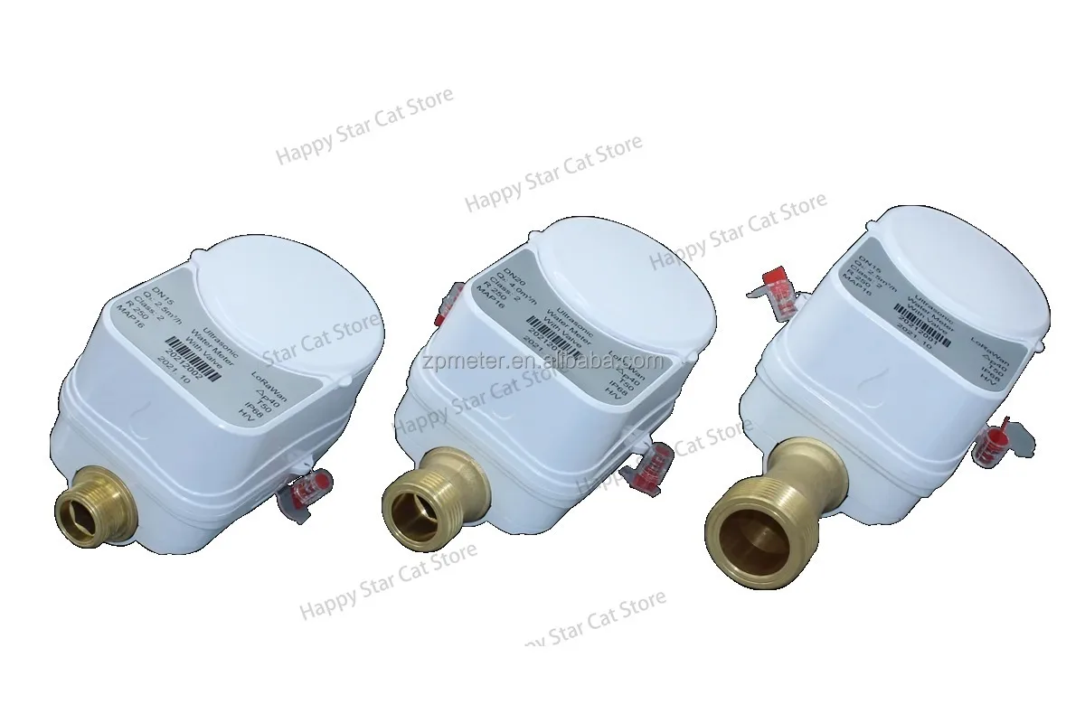 Wireless ZIGBEE Water Flow Monitor and Water Shutoff in 3/4 inch Smart Ultrasonic Meter