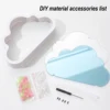Creative Clouds Tulip Lamps LED Night Light Mirror Table Lamps DIY Bedroom Ornaments Decoration Mirror Table Lights Gifts 3