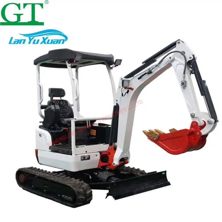 Cinese Potente 1.5 Ton 2.5 Ton 3 Ton Mini Escavatore Cingolato Ruota Idraulica Escavatore Per Giardino