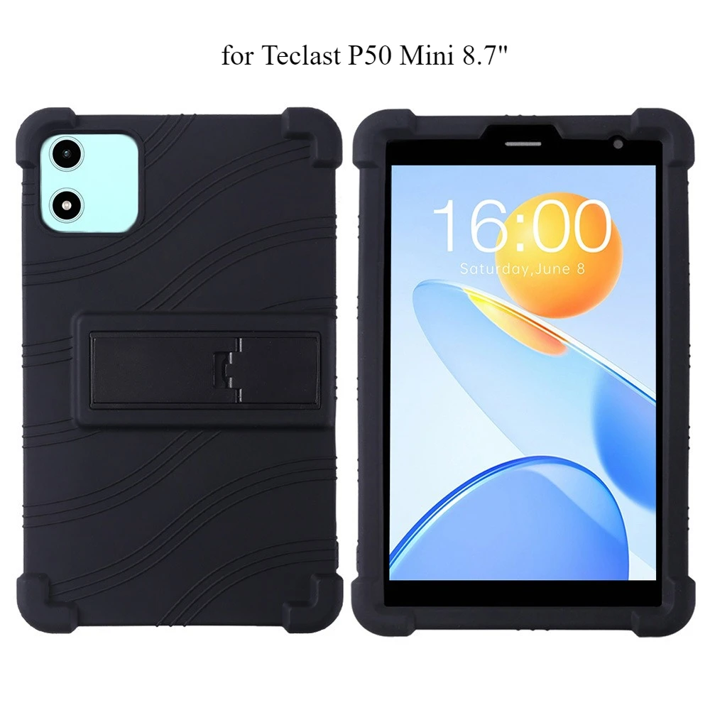 Shockproof Multi-Angle Stand Silicone Protective Tablet Case, 8.7 Inch