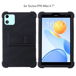 Shockproof Multi - Angle Stand Silicone Protective Tablet Case, 8.7 Inch for P50Mini 8.7inch (Black)