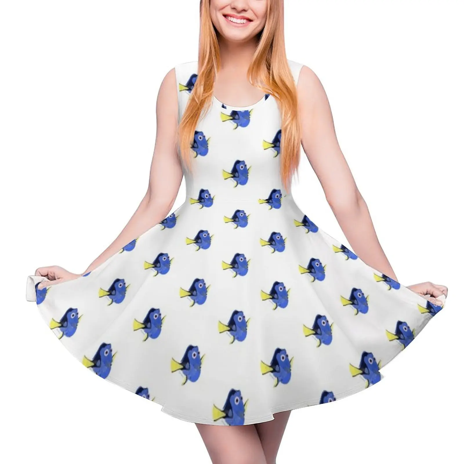 Watercolor Dory Sleeveless Dress clothes for woman summer dress womens 2024