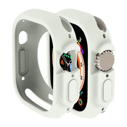 Shockproof TPU Silicone Protective Bumper Cover for 49mm Ultra 2 3 (Carbon)