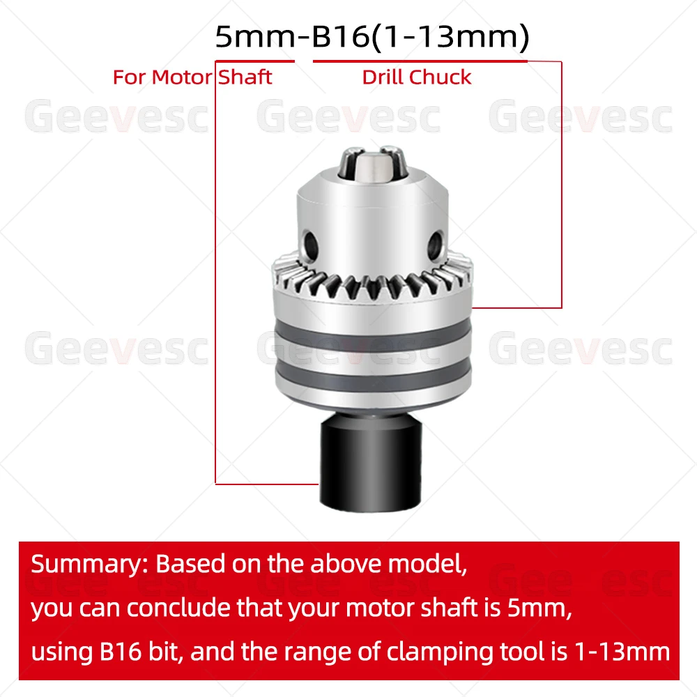 Light type Drill chuck adapter motor shaft drill chuck B10 B12 B16 B18 Locking drill adapter sleeve motor machine taper drill chuck