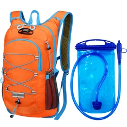 Cycling Sport Waterproof Hydration Backpack with Water Tank Storage (Orange and 1L water)