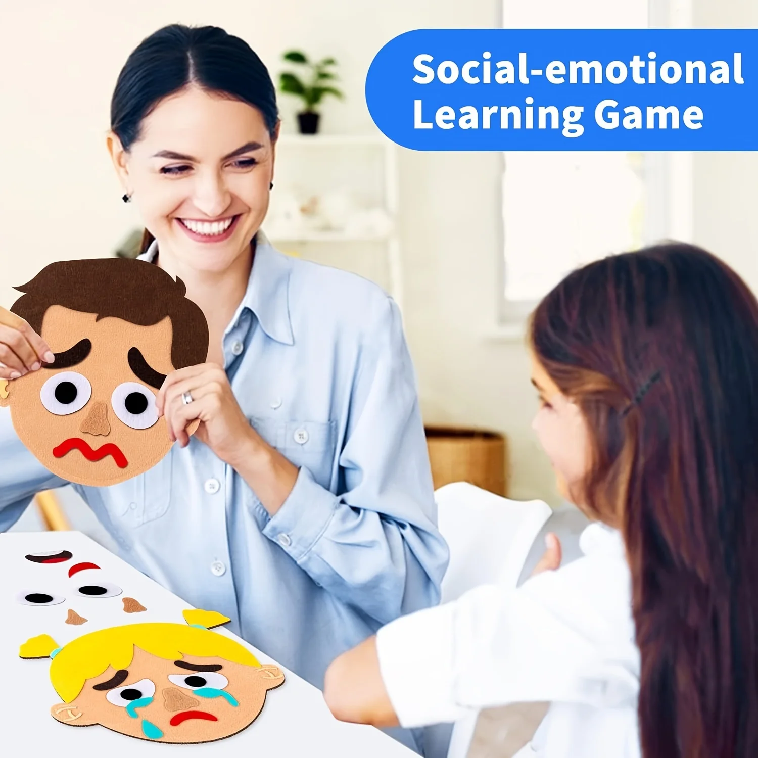 Social Emotional Games for Kids & Toddlers Family Feelings Board Games Autism Sensory Toy Preschool Learning Toys for Boys Girls 2