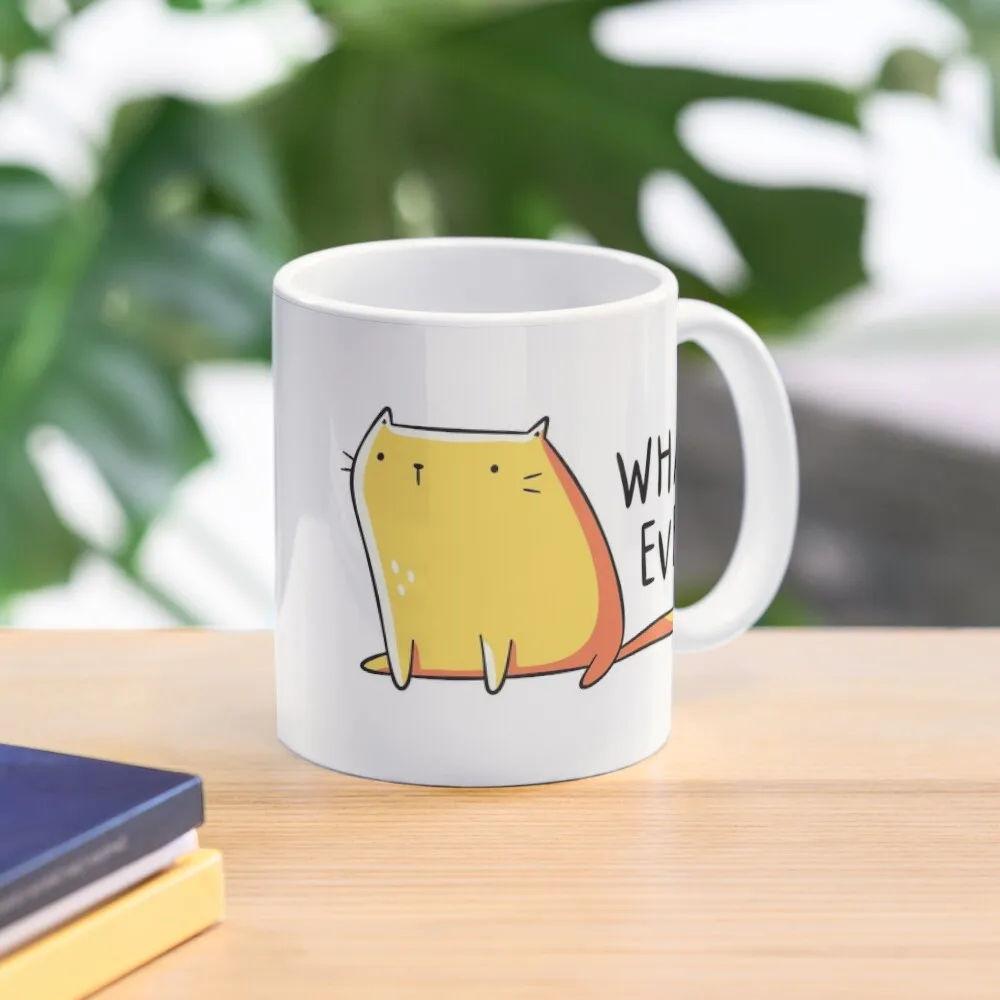 

Кофейная кружка Whatever Cat, пивные чашки, керамические чашки, креативная кружка