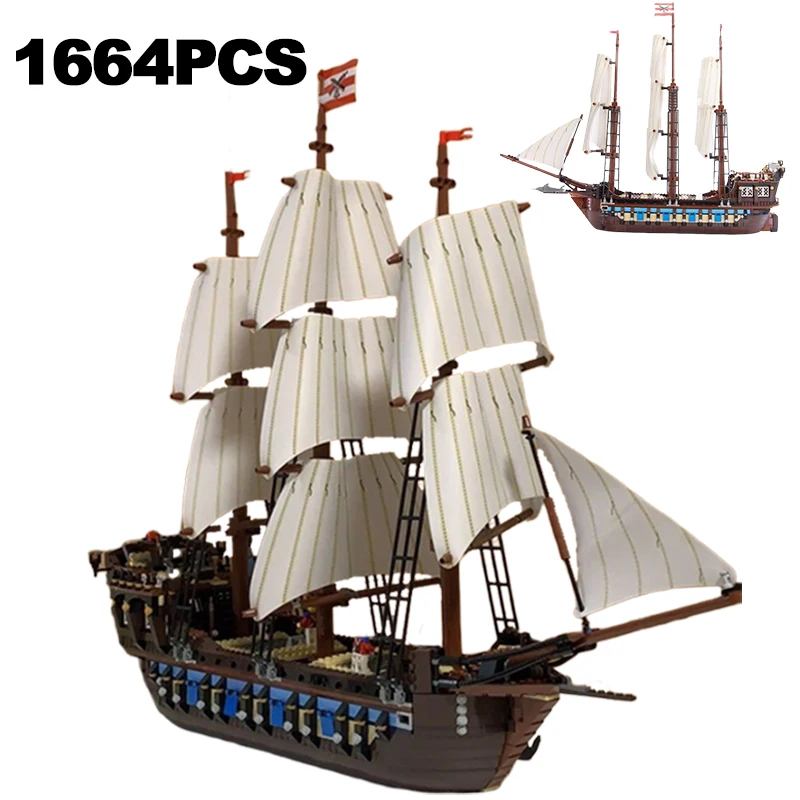 PinkBee - Juego de construcción de acorazado militar para niños, barco de policía, barco de guerra, 8 en 1, kit de modelo de juguetes de buque de guerra de la marina de