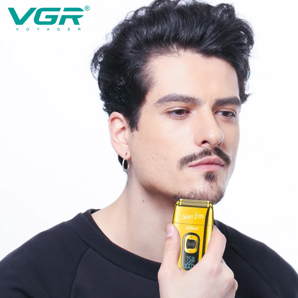 Professional Beard Hair Electric Shaver Shaving Machine Beard Trimmer Rechargeable Razor For Men V-332