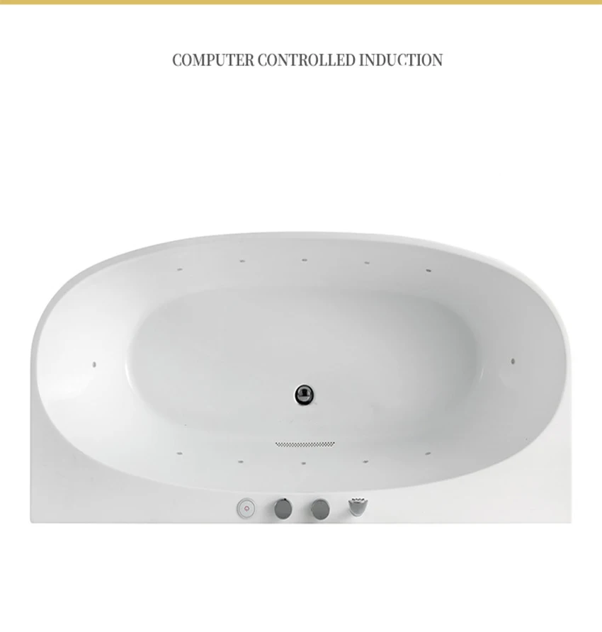 Description Picture 2 of item1800mm Surfing Fiberglass Whirlpool Intelligent Bathtub Acrylic Hydromassage Seamless Joint Hot Tub 8020