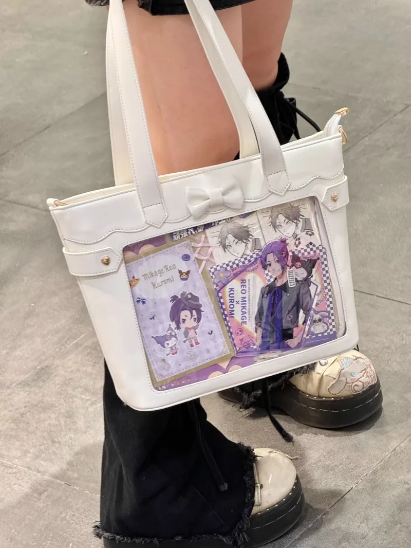 Sweet Bow Ita Bolsos Mujer Square Large Capacity Hand Bag Crossbady Zipper Sac Femme Shoulder Bags Original Tote Bolso 2