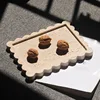 Wabi-Sabi Style Retro Natural Yellow Travertine Fruit Plate Tray Ornament Jewelry Plate Home Decor 2
