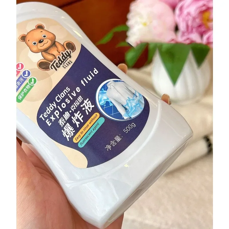Teddy explosion liquid Teddy Krath laundry stain remover Strong whitening and yellow cleaner for mothers and children