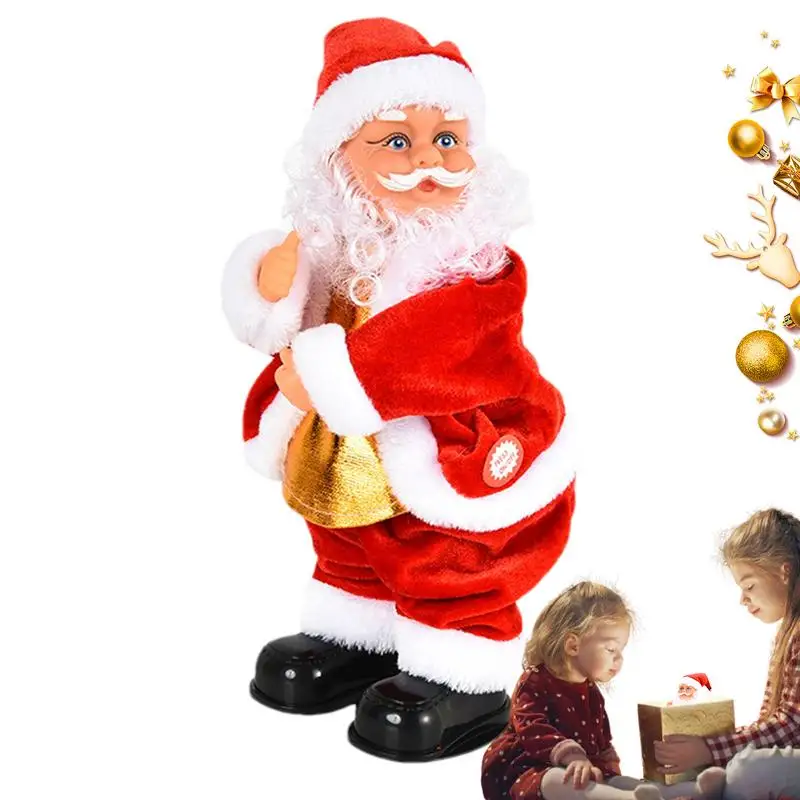 Animated Santa Plush Santa Claus Twerking Toy Animated Dolls Dancing Claus Interactive Kids Toys For Christmas