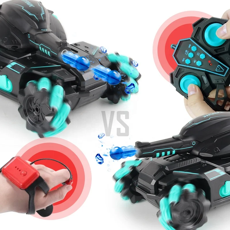 Remote Control Tank Remote Control Vehicle Rc Tank Toy 2.4G Radio Controlled Car 4WD Crawler Water Bomb War Tank Control Gestures Multiplayer RC Toy For Boy Kids Gift for remote control tank,remote control vehicle