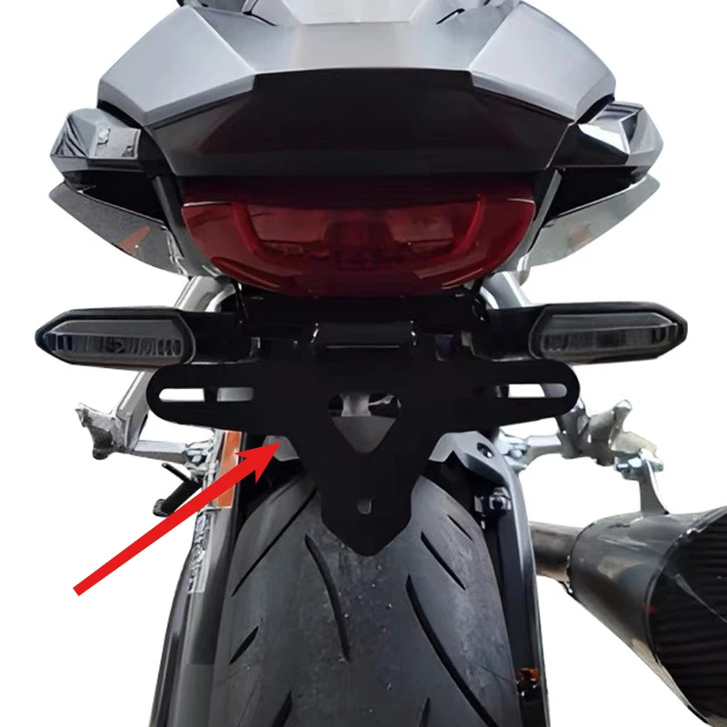 혼다 CB650R CBR650R CB CBR 650 R 2019-2025 테일 티디 펜더 엘리미네이터용 번호판 홀더 브래킷 키트 (LED 라이트 포함)