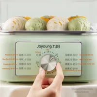 Joyoung Electric Steamer 1000W Fast Heating Steaming Cooker 60 Minutes Timing 10L Capacity For Home Kitchen 2