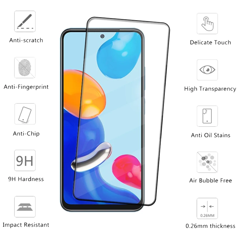 Premium Full Cover 9H HD Screen Protector Glass for Enhanced Display Protection