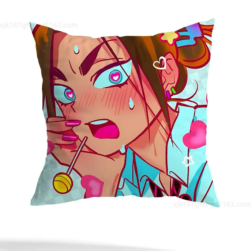 Anime Alien Bühne Kissen Fall Platz Doppelseitige Druck Kurze Plüsch Sofa Kissen Abdeckung Schlafzimmer Nacht Kissen – Detail 9