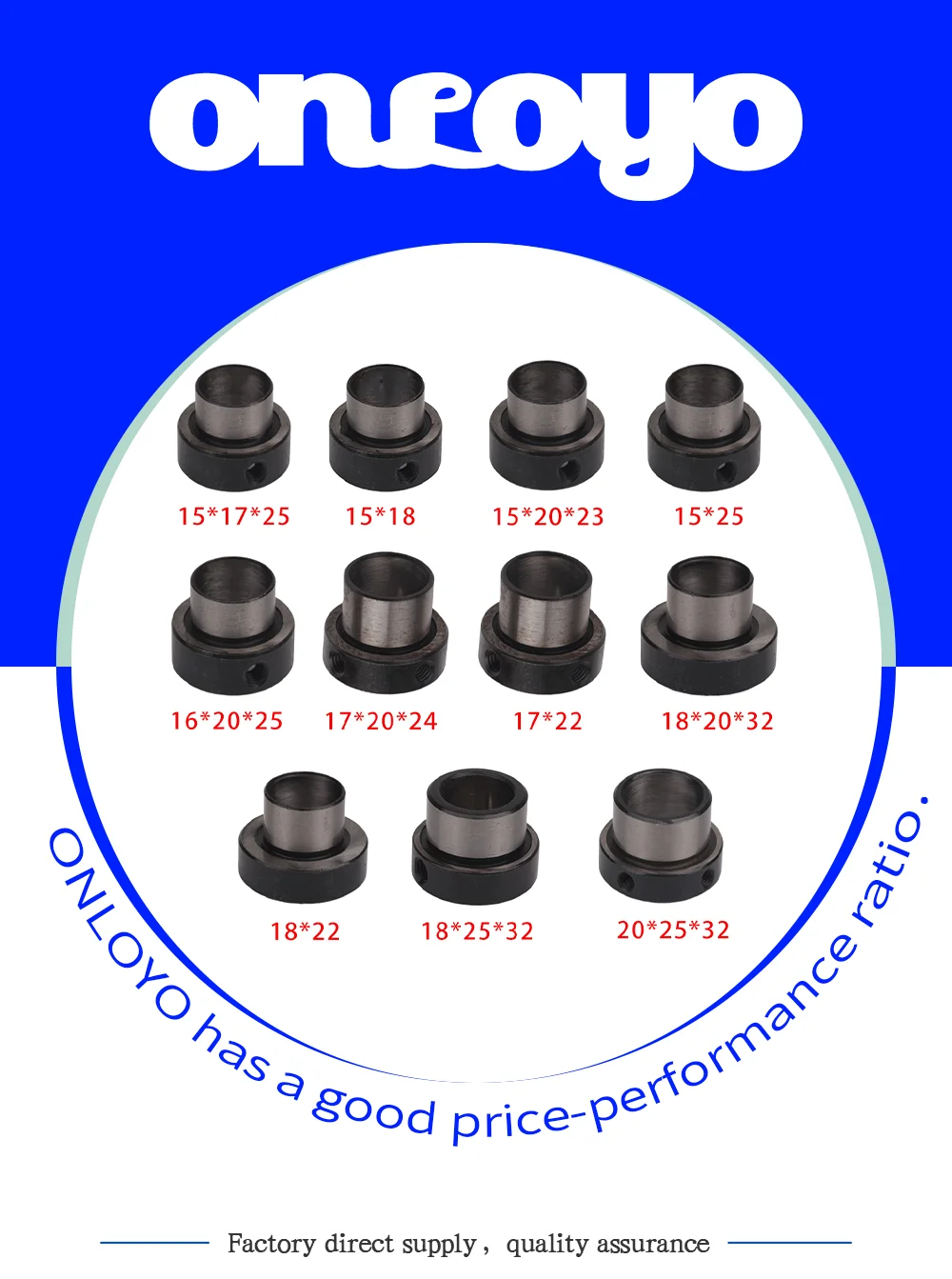 P-MTR Connect Shaft Collar HH481970 Lower Large Gear 15x20x23  Wide Sizes For Barudan Embroidery Machine Parts