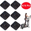 4/6 Pcs Exercise Equipment Mat Treadmill Pads Floor Rubber Mats for Home Gym Fitness Hardwood Floor Protection Anti Slip 1