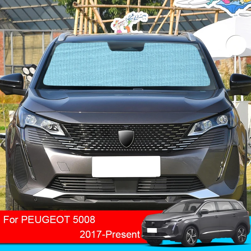 

For Peugeot 5008 2017-2025 Car Sunshades UV Protection Cover Windows Curtain Sun Shade Visor Front Windshield Car Accessories