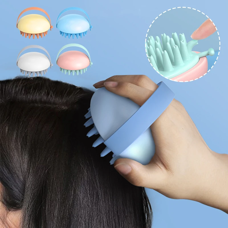 

1PCS Head Massage Brush Multifunctional Bath Cleaning Brush Help Scalp Relax and Reduce Fatigue Magic Tool for Rubbing Bath