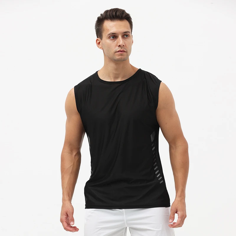 mens vest loose running vest