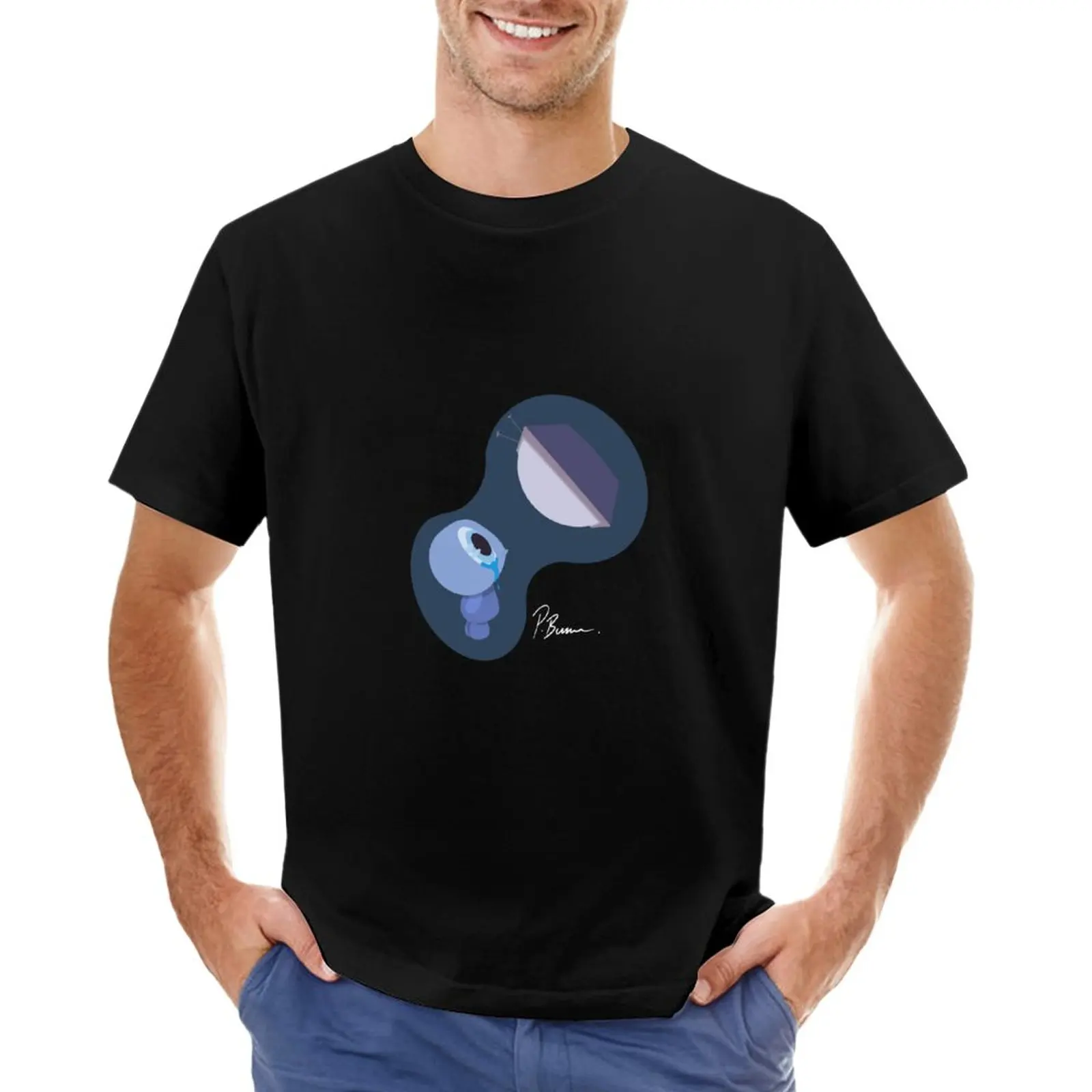 

Tv sad kid T-Shirt vintage clothes cat shirts Short sleeve tee mens t shirts