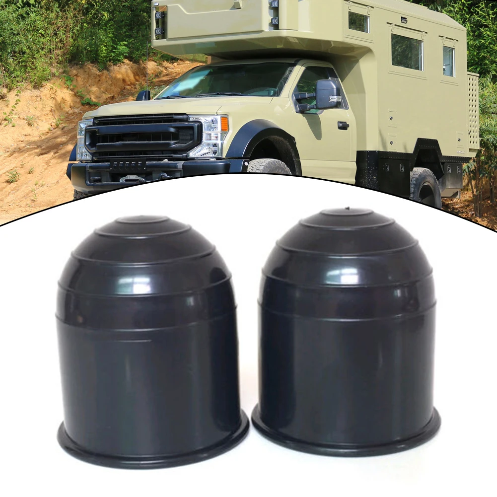 

Universal 2Pcs Trailer Hitch Ball Tow Bar Cover Protection Cap For Caravan Truck 2024 Hot Sale Brand New And High Quality