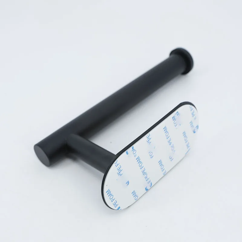 black silver Toilet paper holder roll towel bathroom wall rack stainless steel storage rack self-adhesive paper towel holder