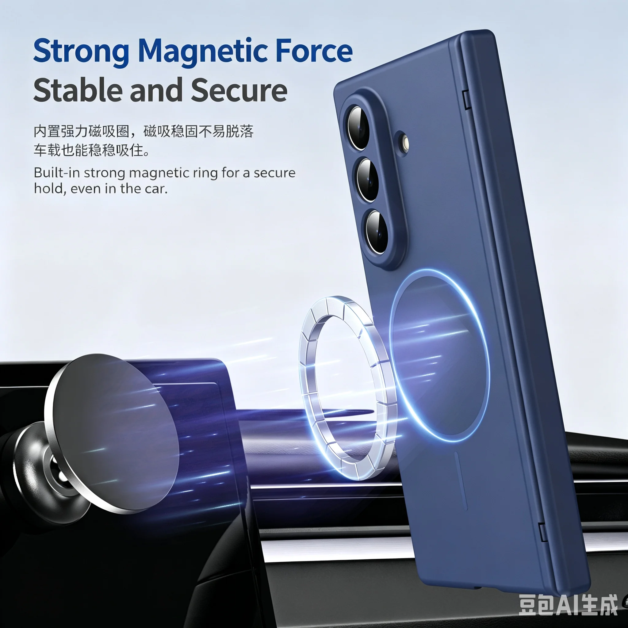 Premium Ultra Thin Magnetic Ring Protective Case with Full Hinge Protection