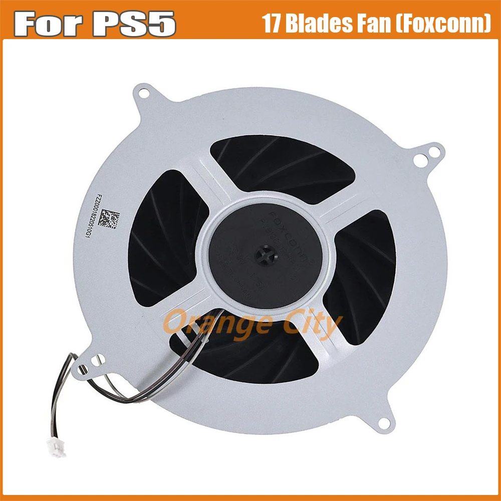 1PC OEM 17 Blades Cooler Fan For PS5 Foxconn Extreme Quiet Heatsink Fan Replacement Spare Parts Made in China
