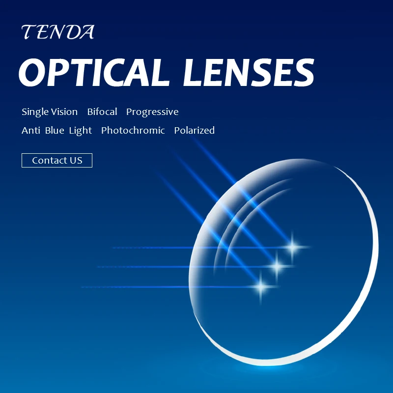 Optical Lenses 1.56 Spherical & Aspheric Prescription Optical Resin Lenses Myopia Presbyopia Lens With Anti Reflective Coating