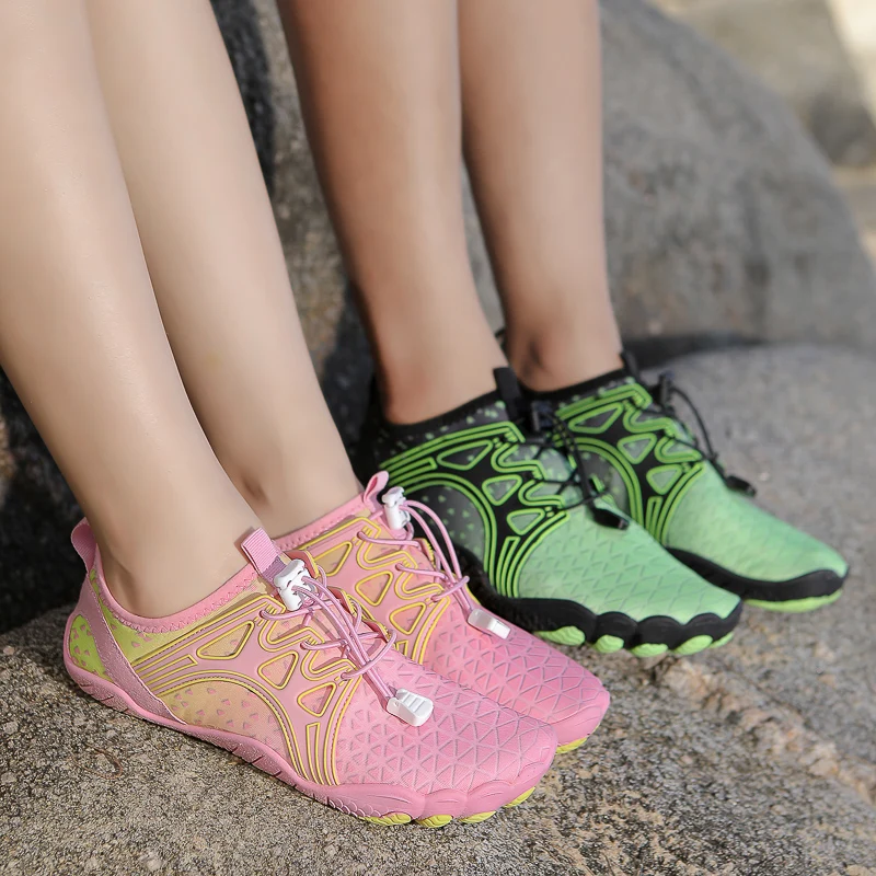 Water Shoes Men Women Colorful Quick Dry Non-Slip Five Finger Shoes Outdoor Wading Swimming Barefoot Aqua Summer Sneakers