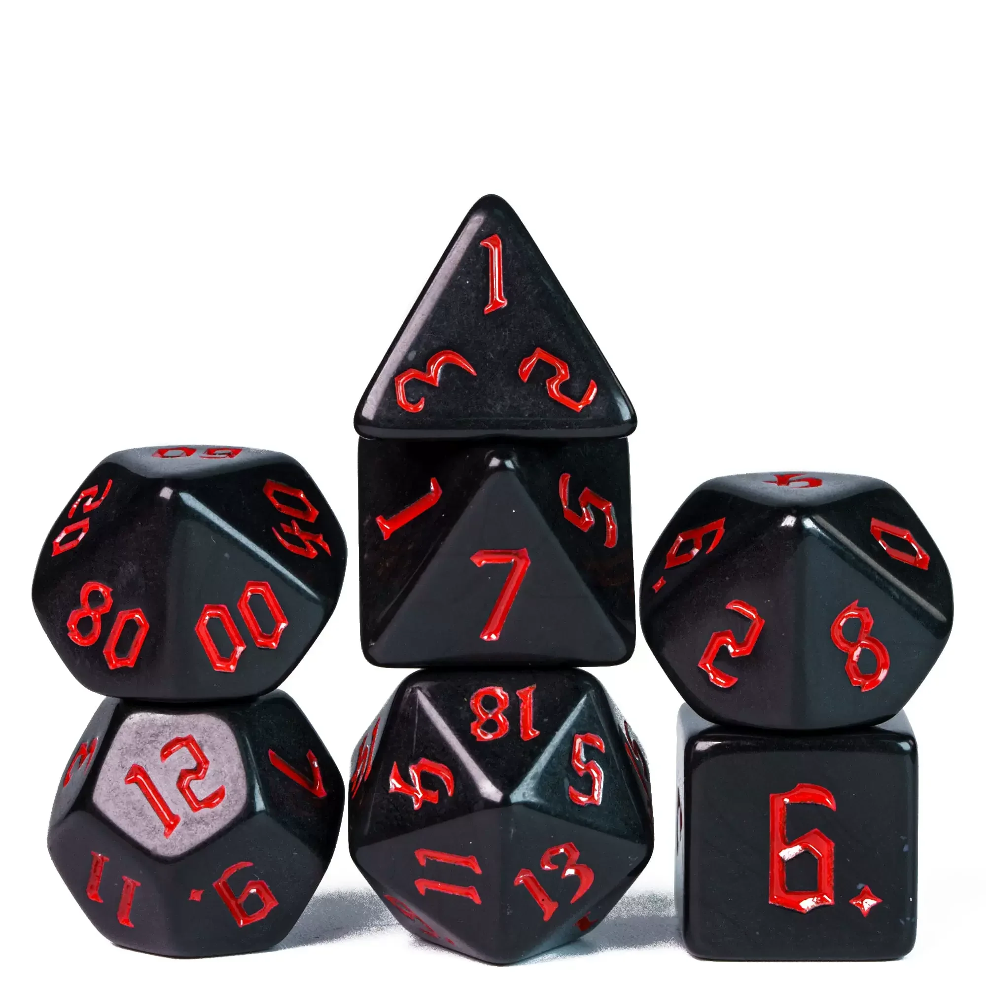 Polyhedral Dice 7pcs/lot D&D Dice Set Double-Colors Board Game for DND RPG D20 D12 D10 D8 D6 D4 Table Games Accessories