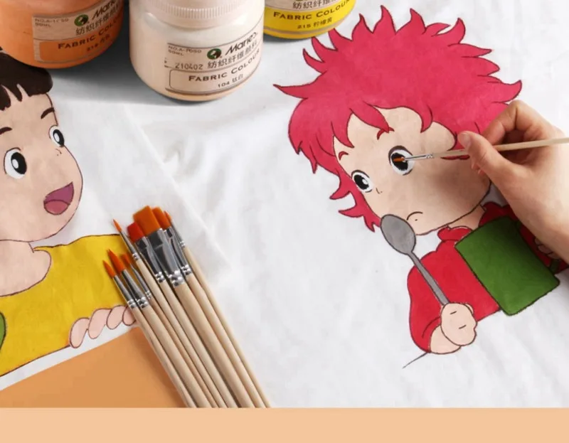 Description Picture 3 of item50ML Glitter Textile Fiber Pigment DIY Hand-painted Clothes Canvas Shoes Waterproof Non-fading Art Painting Graffiti Pigment