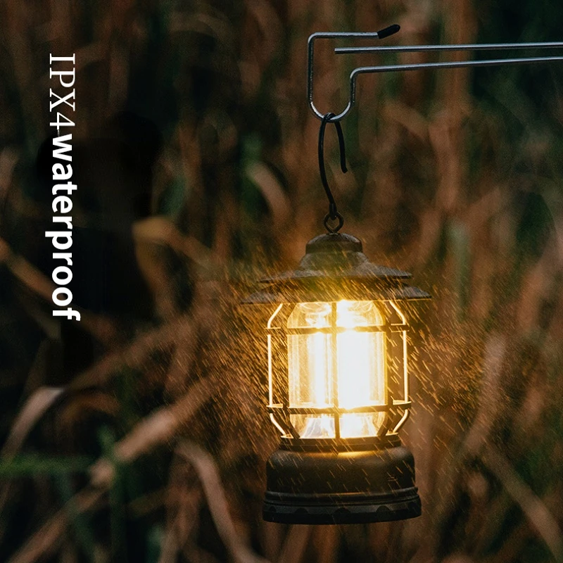 

Outdoor Retro Camping Lamp Atmosphere Hanging Lamp Tent Ceiling Lighting Horselight LED Hanging Multi Tool Romantic Gift New