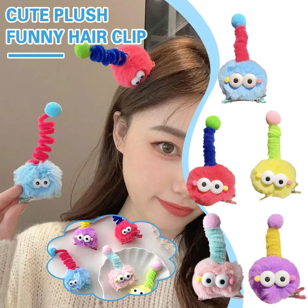 

Cute Plush Funny Hair Clips Autumn Winter Girls' Soft Clips Clips Broken Clips Accessories Headwear Duck Hair Hair Mouth Ha Z2P8