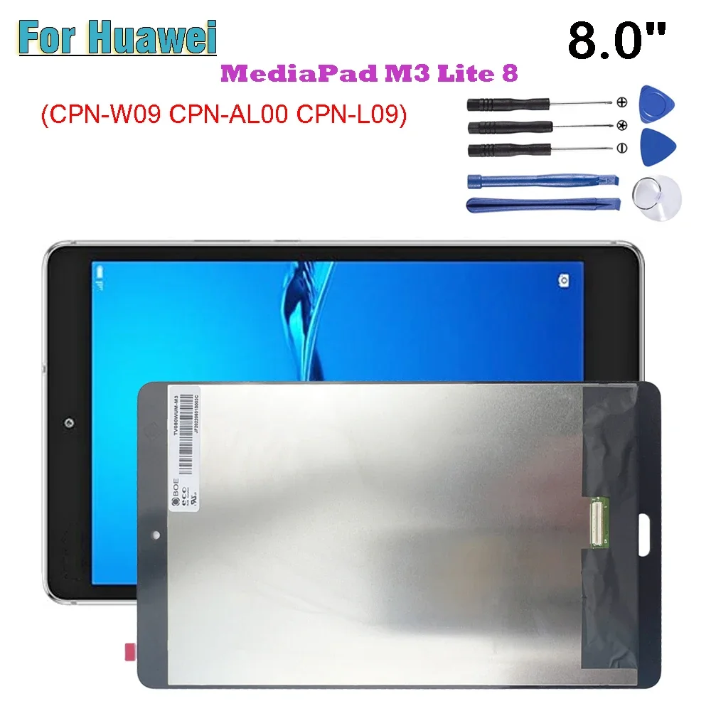 8.0 AAA+ For Huawei MediaPad M3 Lite 8 CPN-W09 CPN-AL00 CPN-L09 LCD Display Touch Screen Digitizer Glass Assembly Repair aaa 8 0” lcd for huawei mediapad m3 lite 8 8 0 lcd cpn w09 cpn al00 cpn l09 lcd display touch screen digitizer assembly