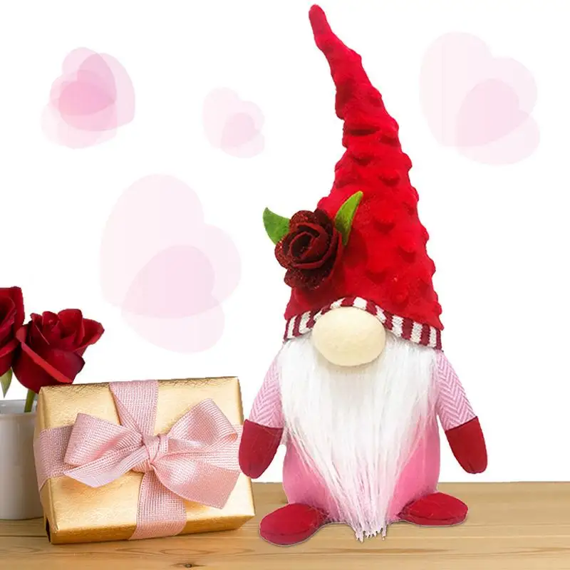 

Valentines Day Gnome Plush Elf Doll Decorations Gifts Gnome Stuffed Ornaments Wedding Party Decoration Faceless Gnome Duo