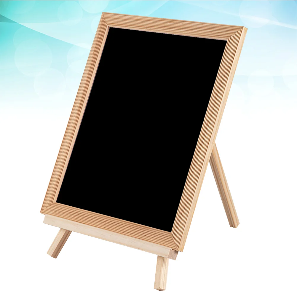 Wooden Painting Board Kids Standing Easel Blackboard Drawing Board Writing Blackboard Blackboard Presentation Supplies