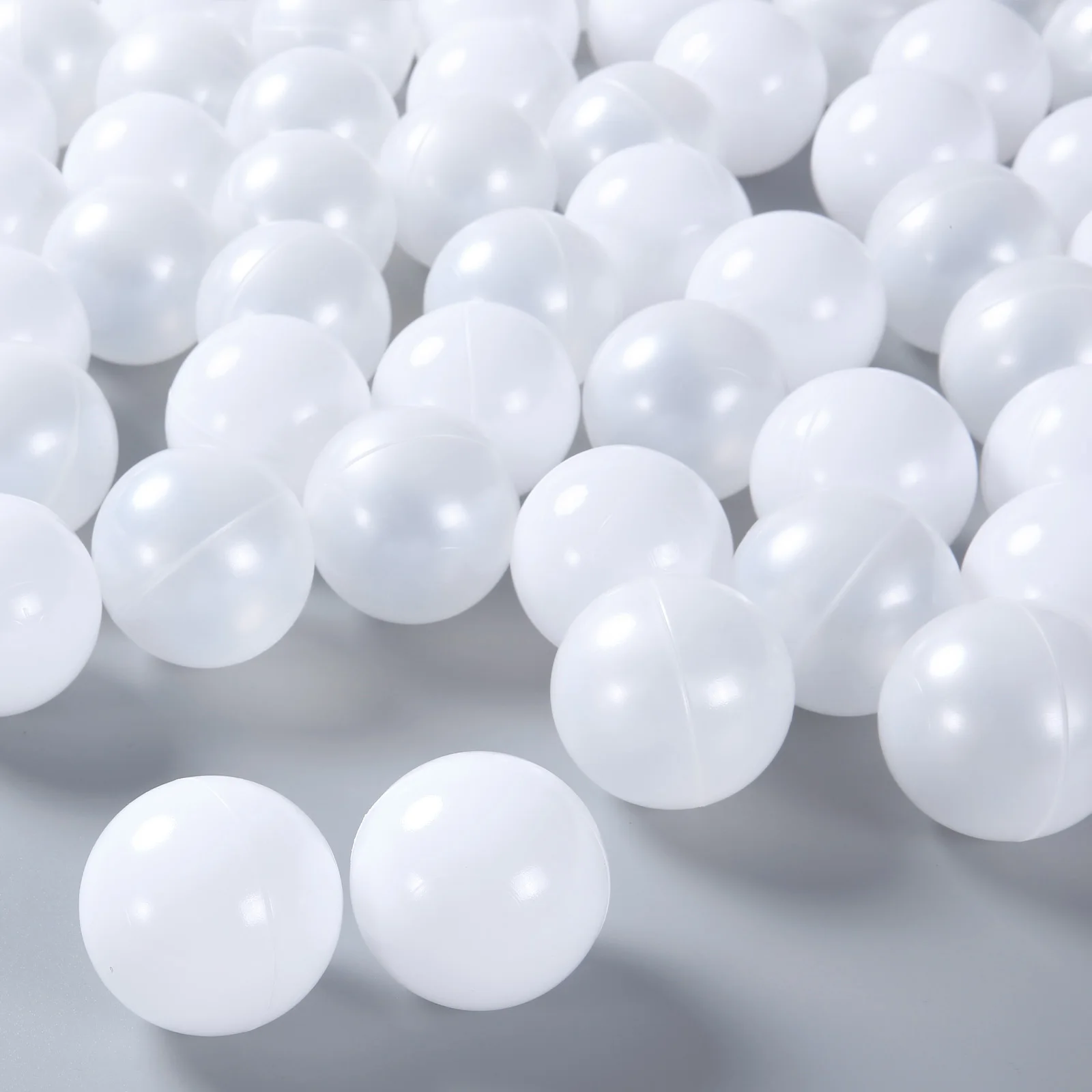 Ball Pit Ball 5.5CM 100Pcs White Pearl White Baby Ocean Plastic Balls For Play House Tents Kids Outdoors Toys 4