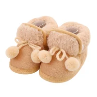 Winter Snow Baby Boots Newborn Warm Red Booties Soft Sole First Walkers Shoes for Baby Girls Boys Infant Shoes Toddler 3