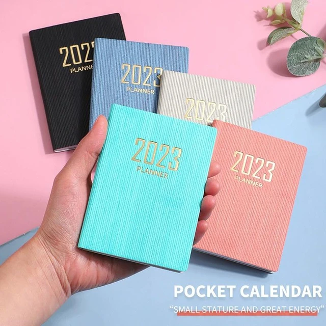 A7 Mini Carnet De Poche Multicolore Agenda Mensuel - Temu France